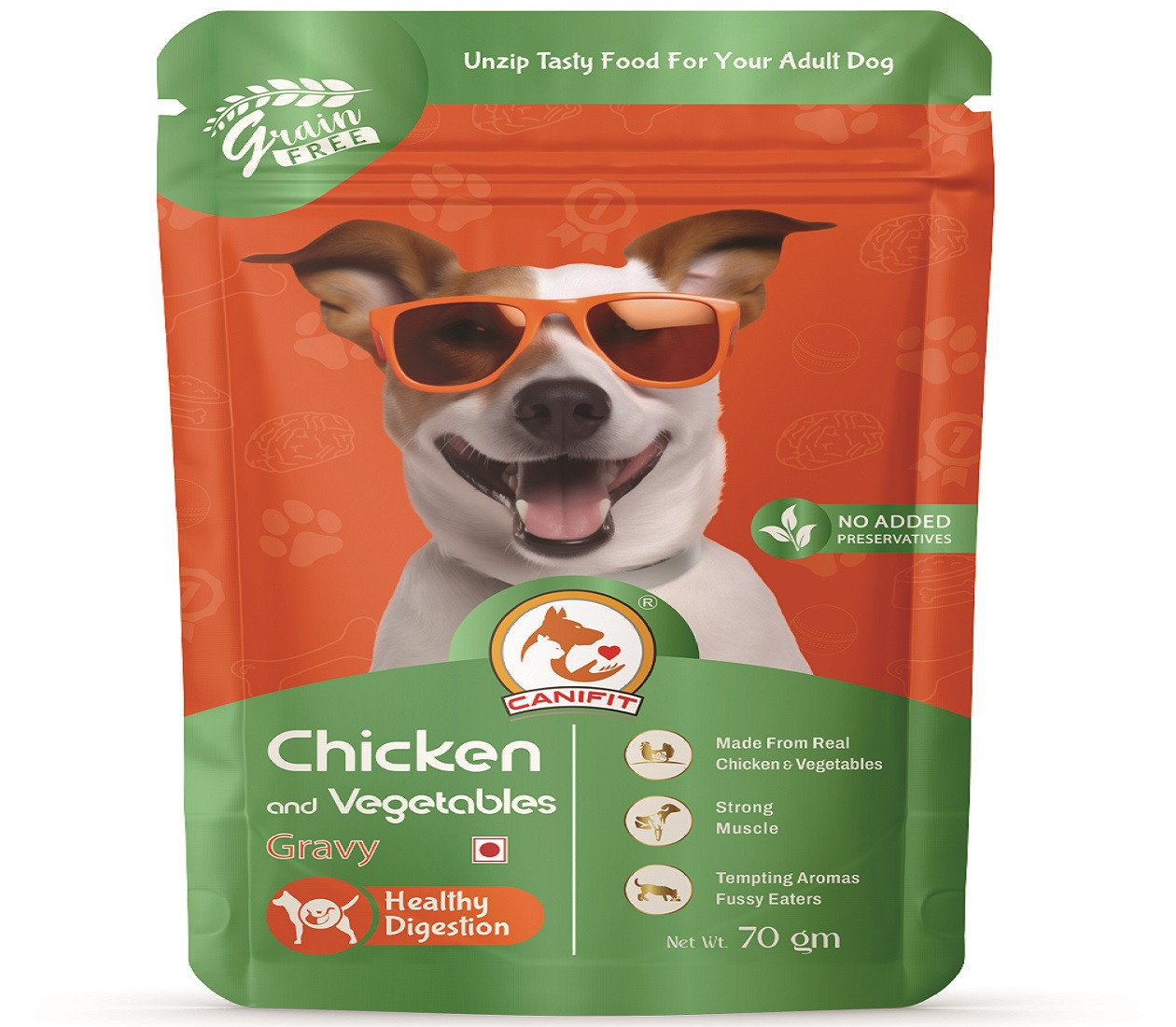 CANIFIT Adult Dog (1+ Year) Chicken & Vegetable Gravy